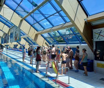 Warsztaty pływackie na pływalni Warszawianka