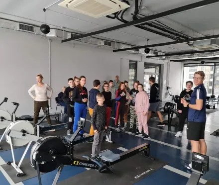 Warsztaty w Warszawskim Towarzystwie Wioślarskim.