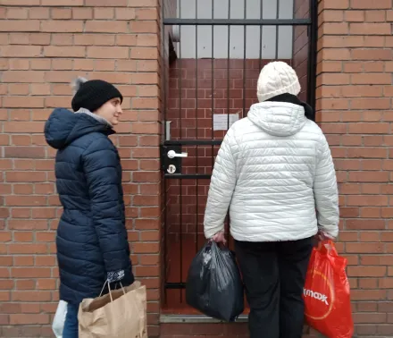 Zbiórka ciepłych rzeczy.