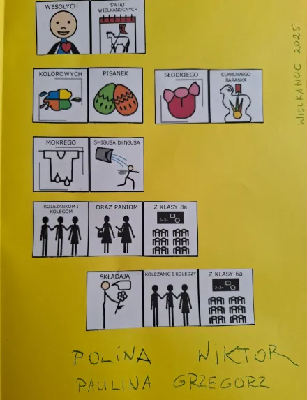 Wspólne życzenia dla klas.