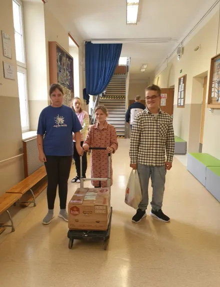 Szkolne Koło Caritas - powodzianom