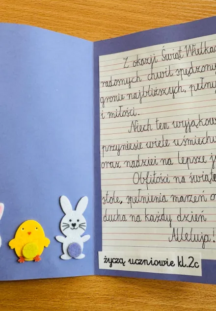 Wspólne życzenia dla klas.