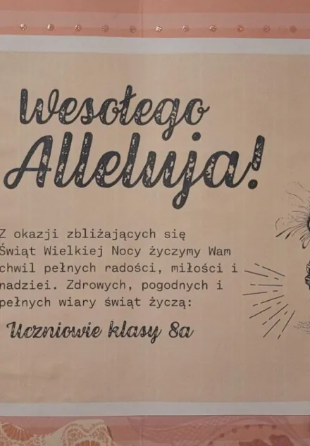 Wspólne życzenia dla klas.