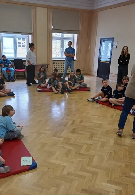 Zawody dla klas 1-3 "W zdrowym ciele zdrowy duch"