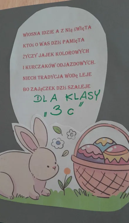 Wspólne życzenia dla klas.