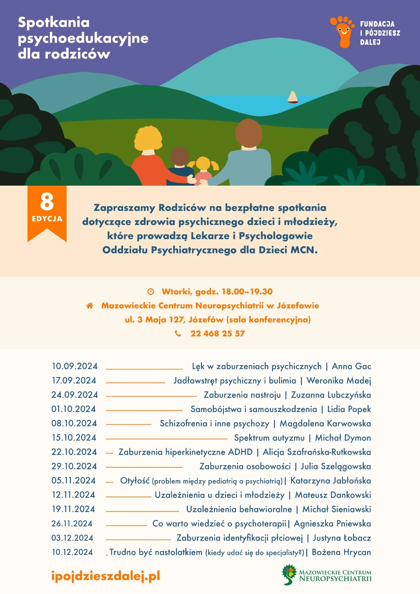 Bezpłatne spotkania dotyczące zdrowia psychicznego dzieci i młodzieży