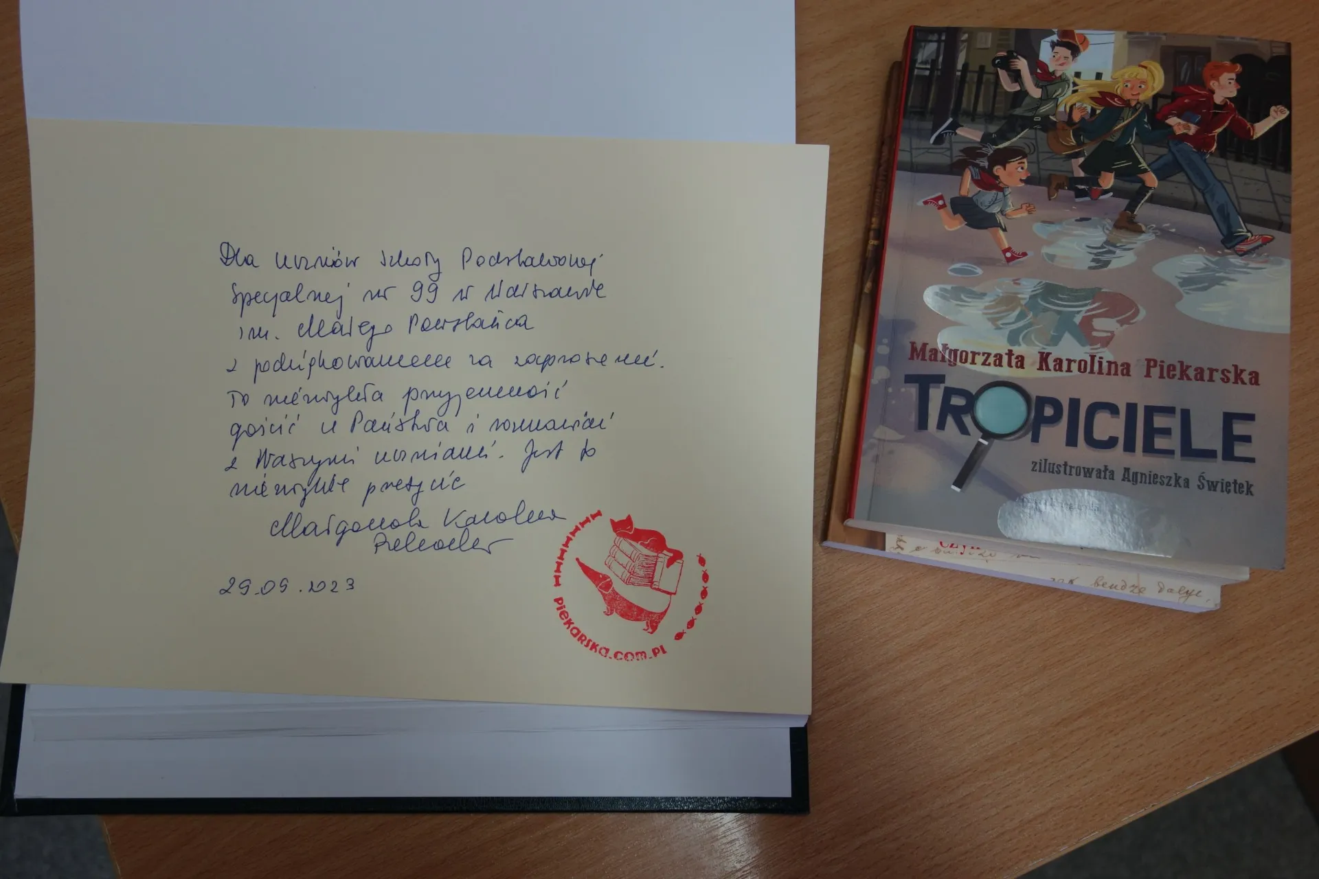 Spotkanie z Małgorzatą Karoliną Piekarską.