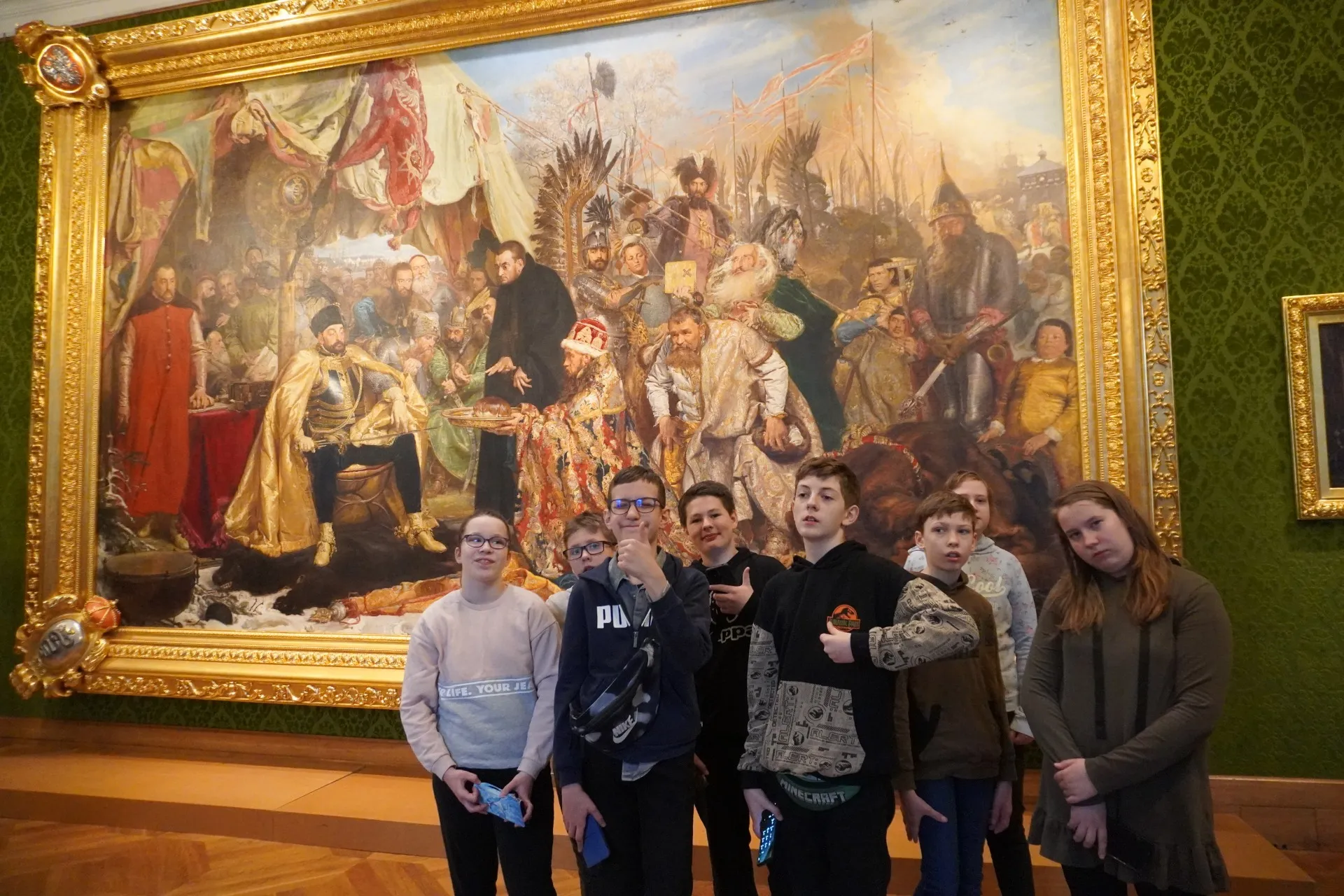 Lekcja historii w Zamku Królewskim.