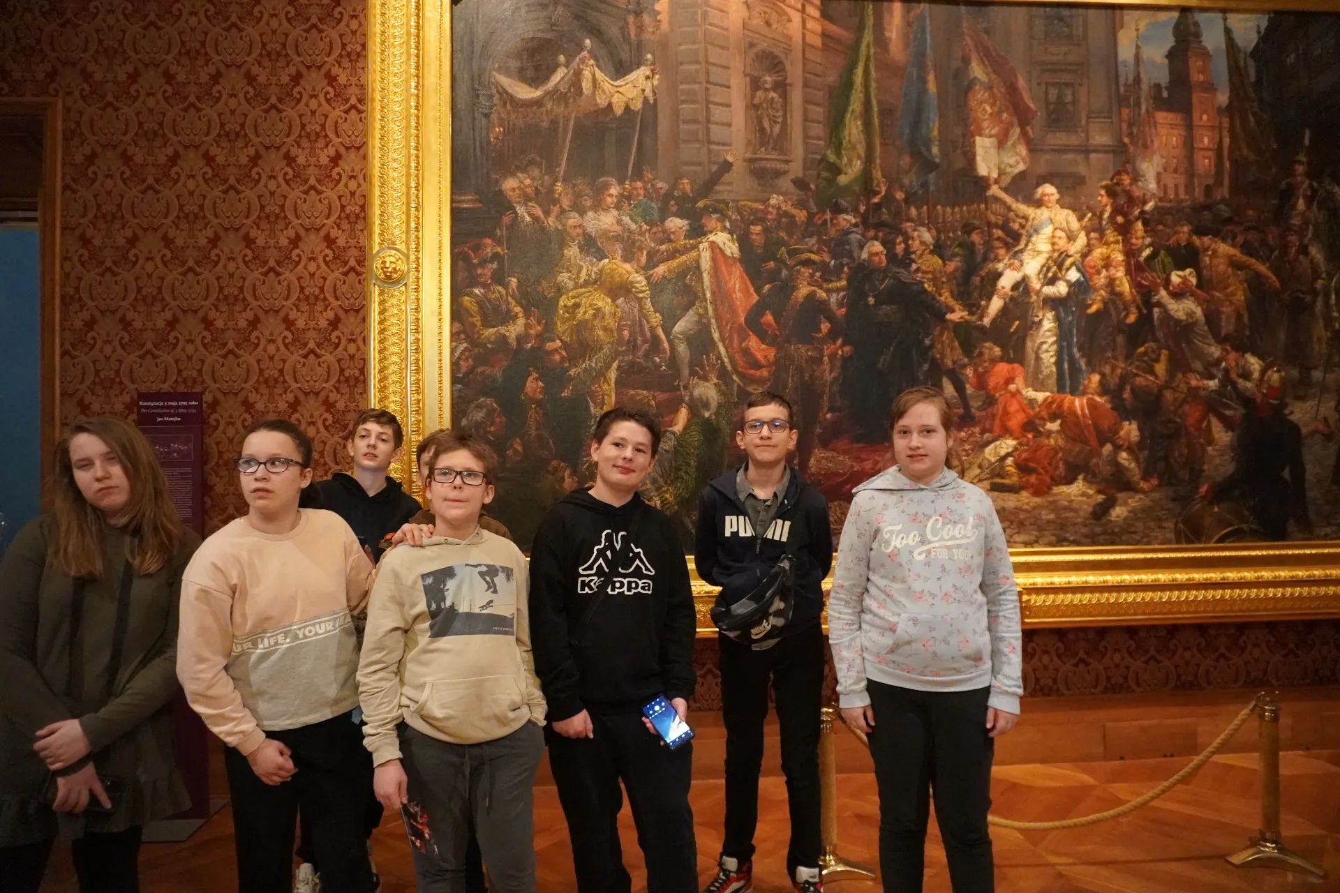 Lekcja historii w Zamku Królewskim.