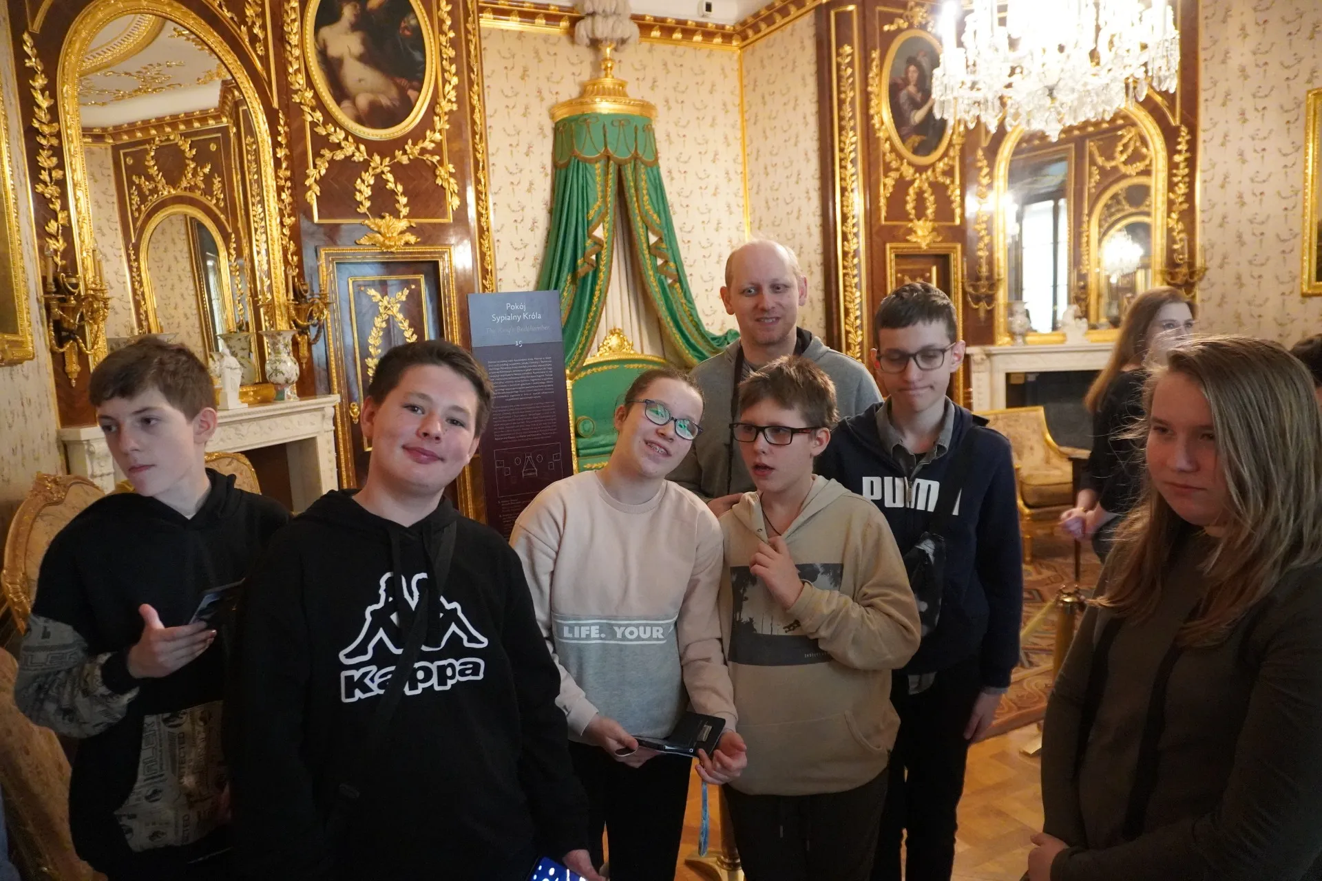 Lekcja historii w Zamku Królewskim.