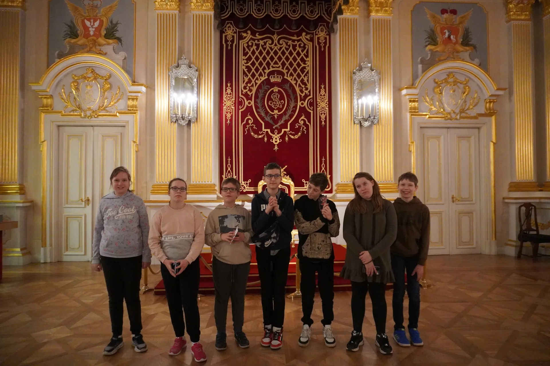 Lekcja historii w Zamku Królewskim.