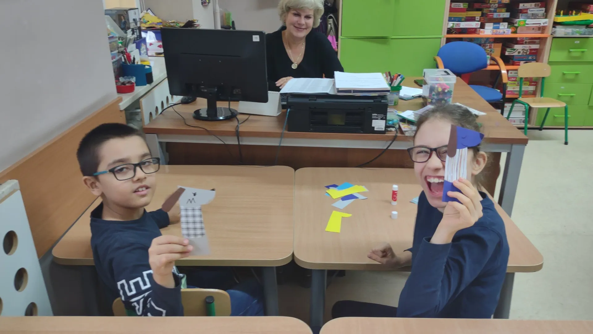 Warsztaty biblioteczne w świetlicy