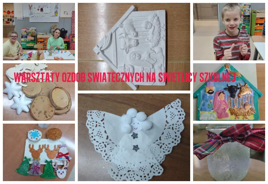 Warsztaty ozdób bożonarodzeniowych na świetlicy szkolnej