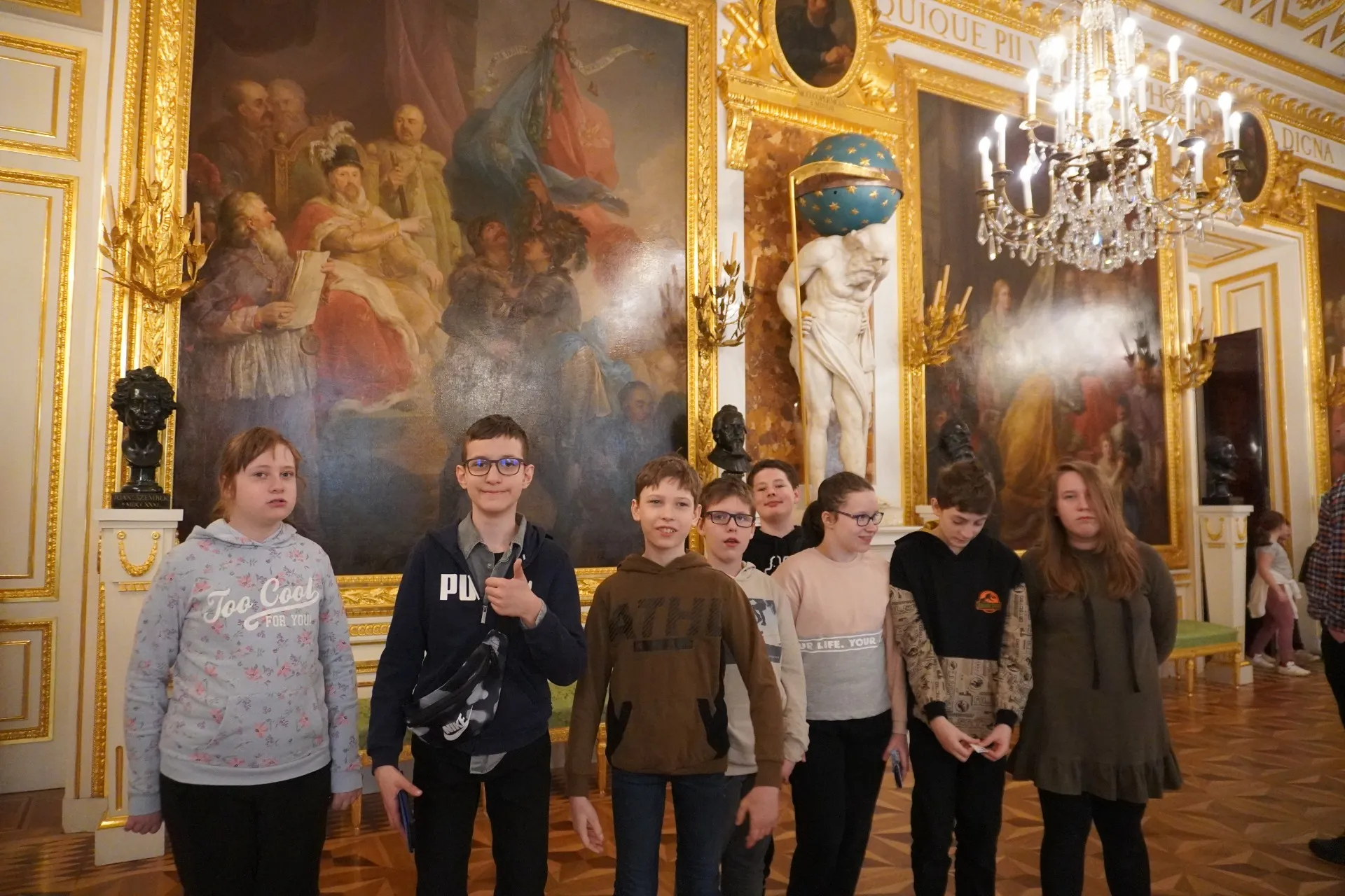 Lekcja historii w Zamku Królewskim.