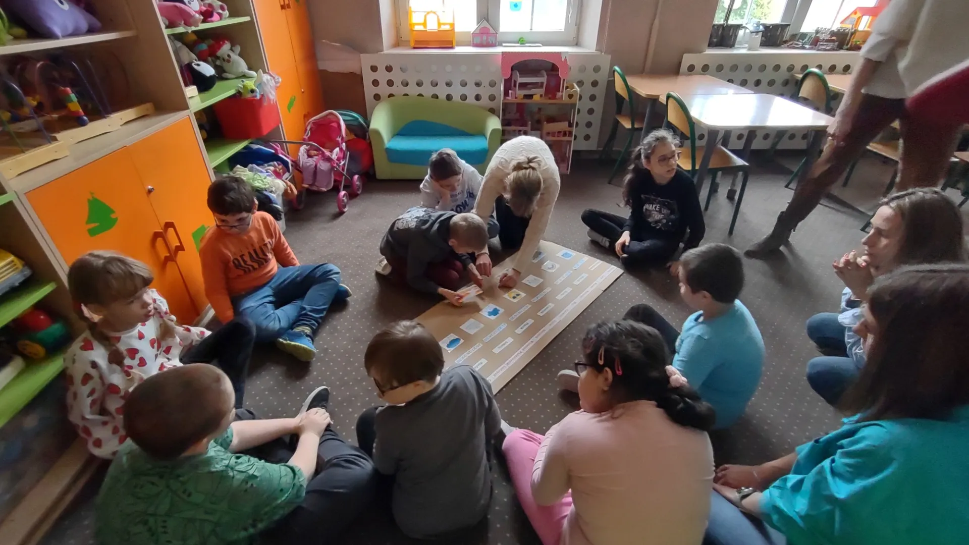 Kwietniowa lekcja biblioteczna w świetlicy szkolnej