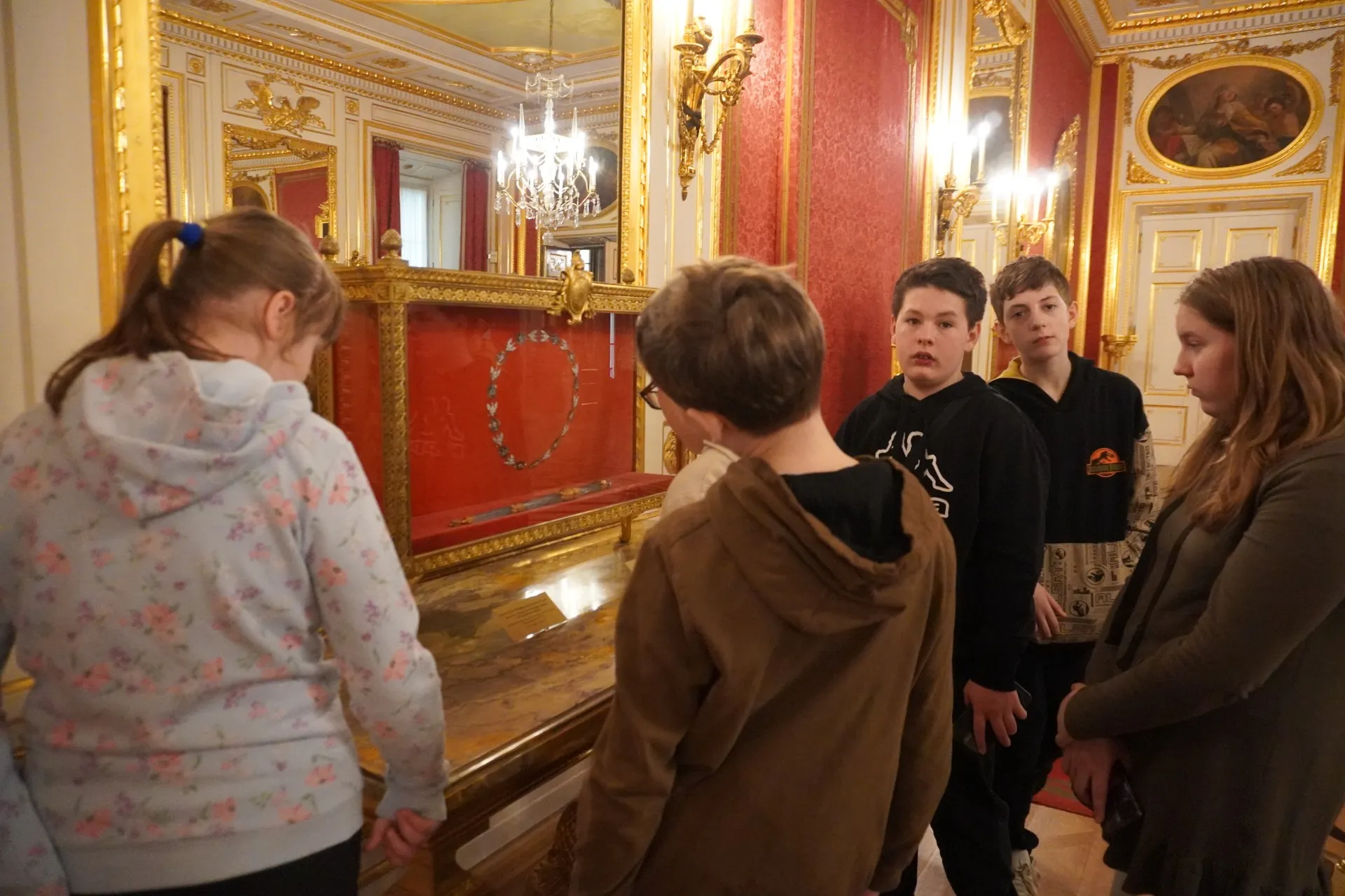 Lekcja historii w Zamku Królewskim.