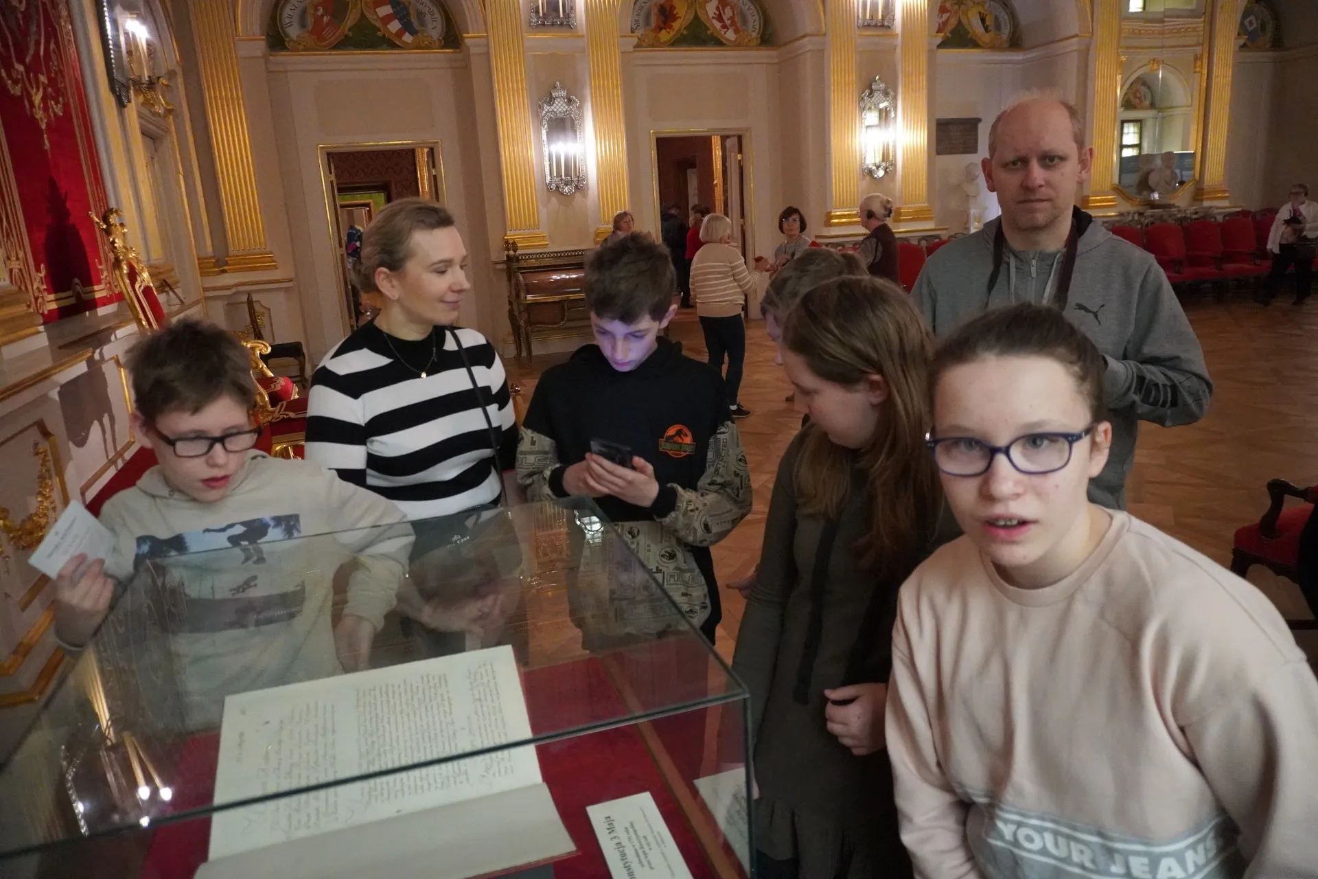 Lekcja historii w Zamku Królewskim.