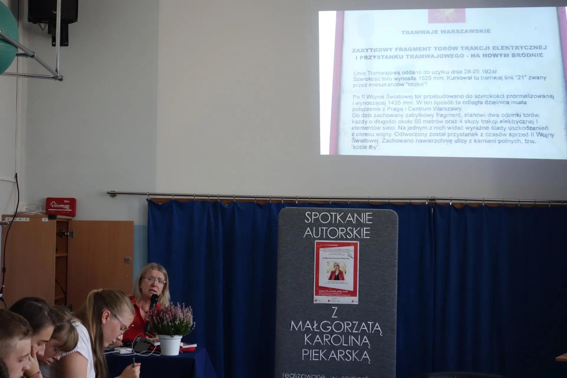 Spotkanie z Małgorzatą Karoliną Piekarską.