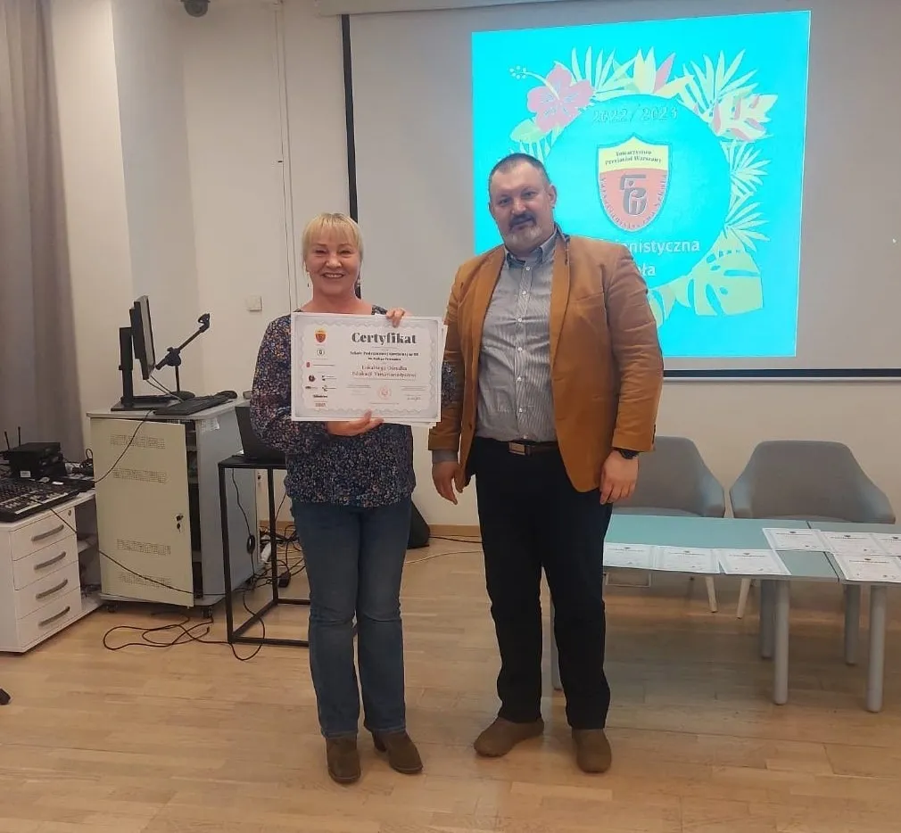 Certyfikat "Varsavianistycznej Szkoły"