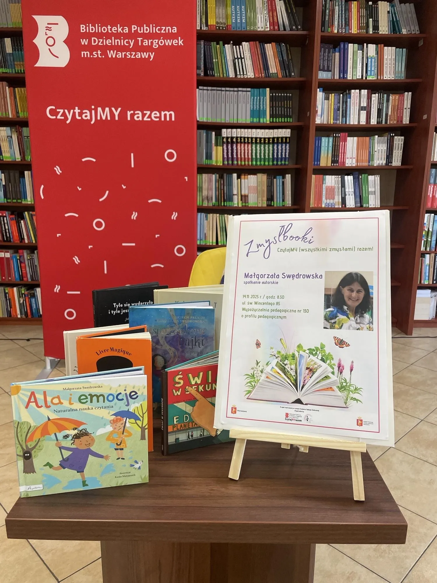 spotkanie autorskie z Małgorzatą Swędrowską ZMYSŁBOOKI