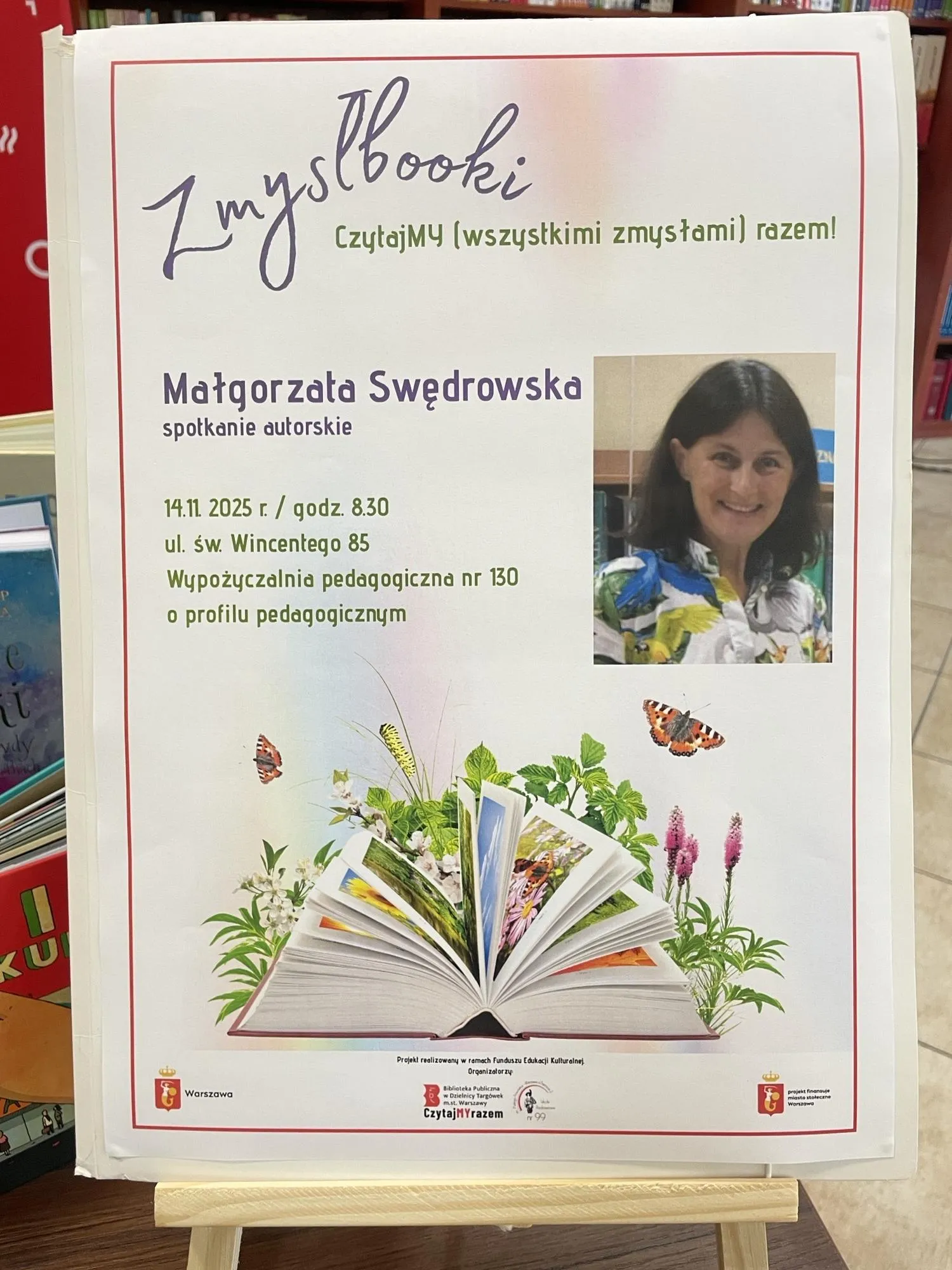 spotkanie autorskie z Małgorzatą Swędrowską ZMYSŁBOOKI