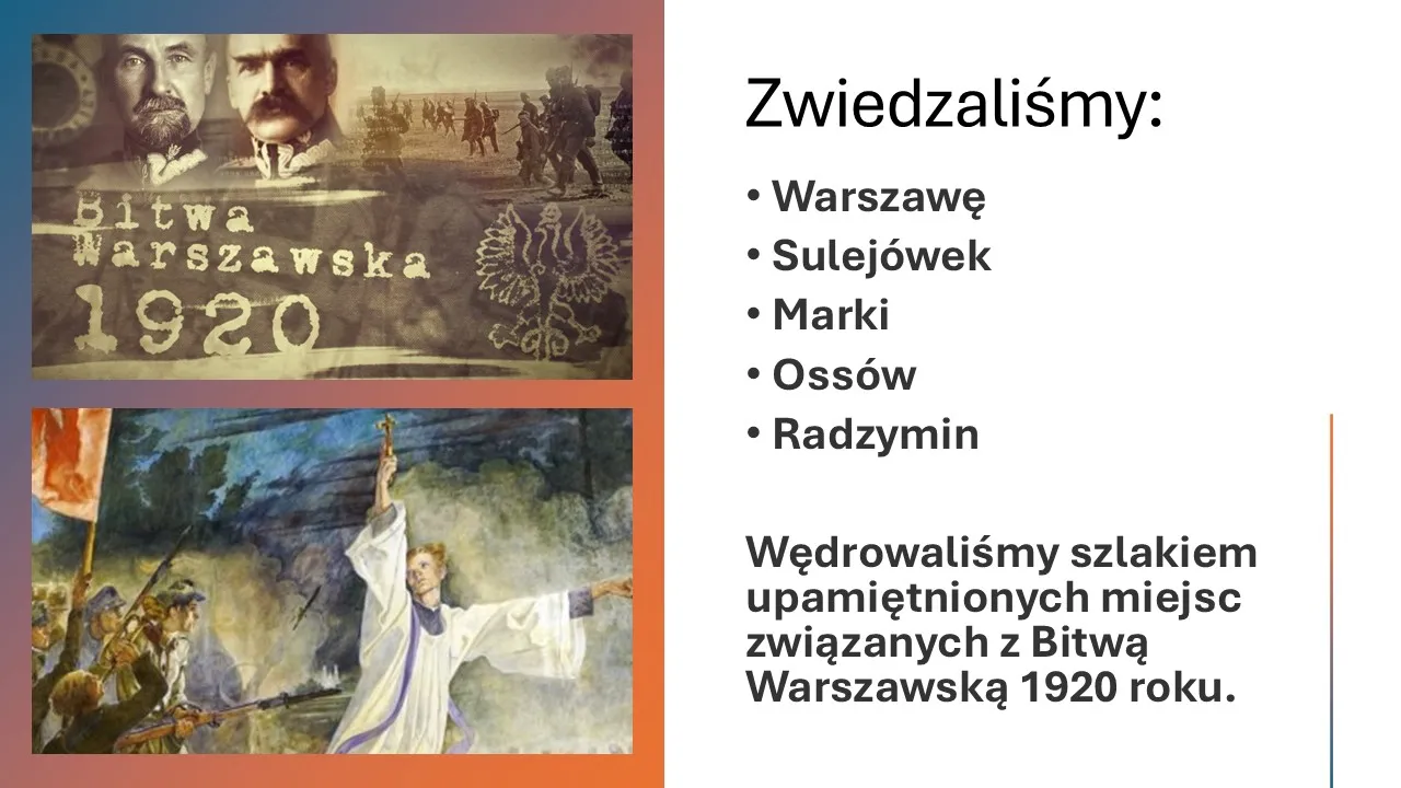podsumowanie projektu "105 rocznica Bitwy Warszawskiej"