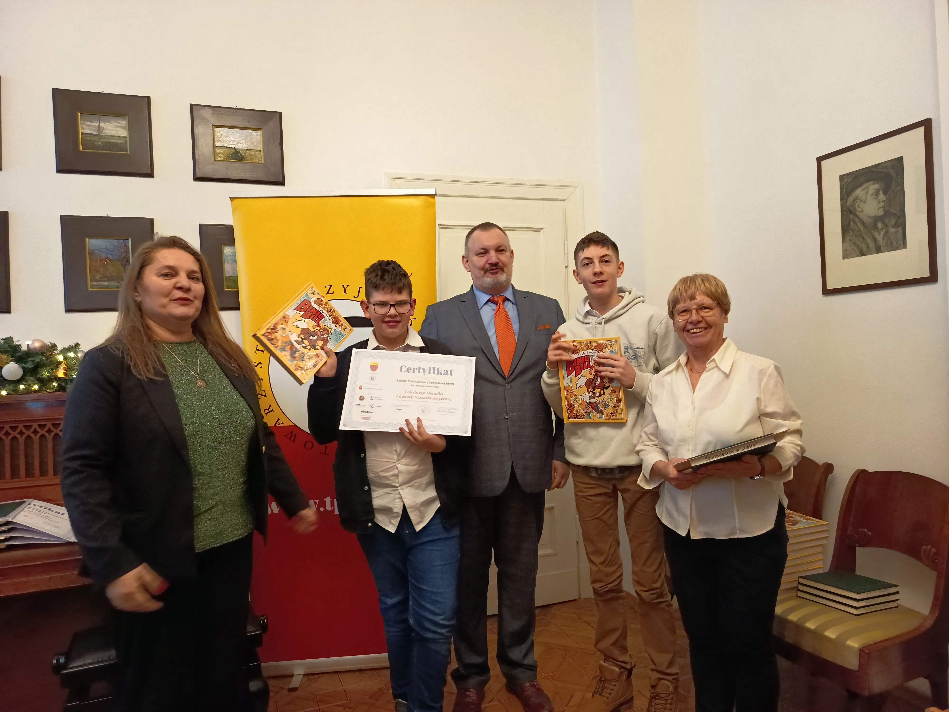 18 grudnia 2025 r. zdobyliśmy certyfikat Varsavianistycznej szkoły