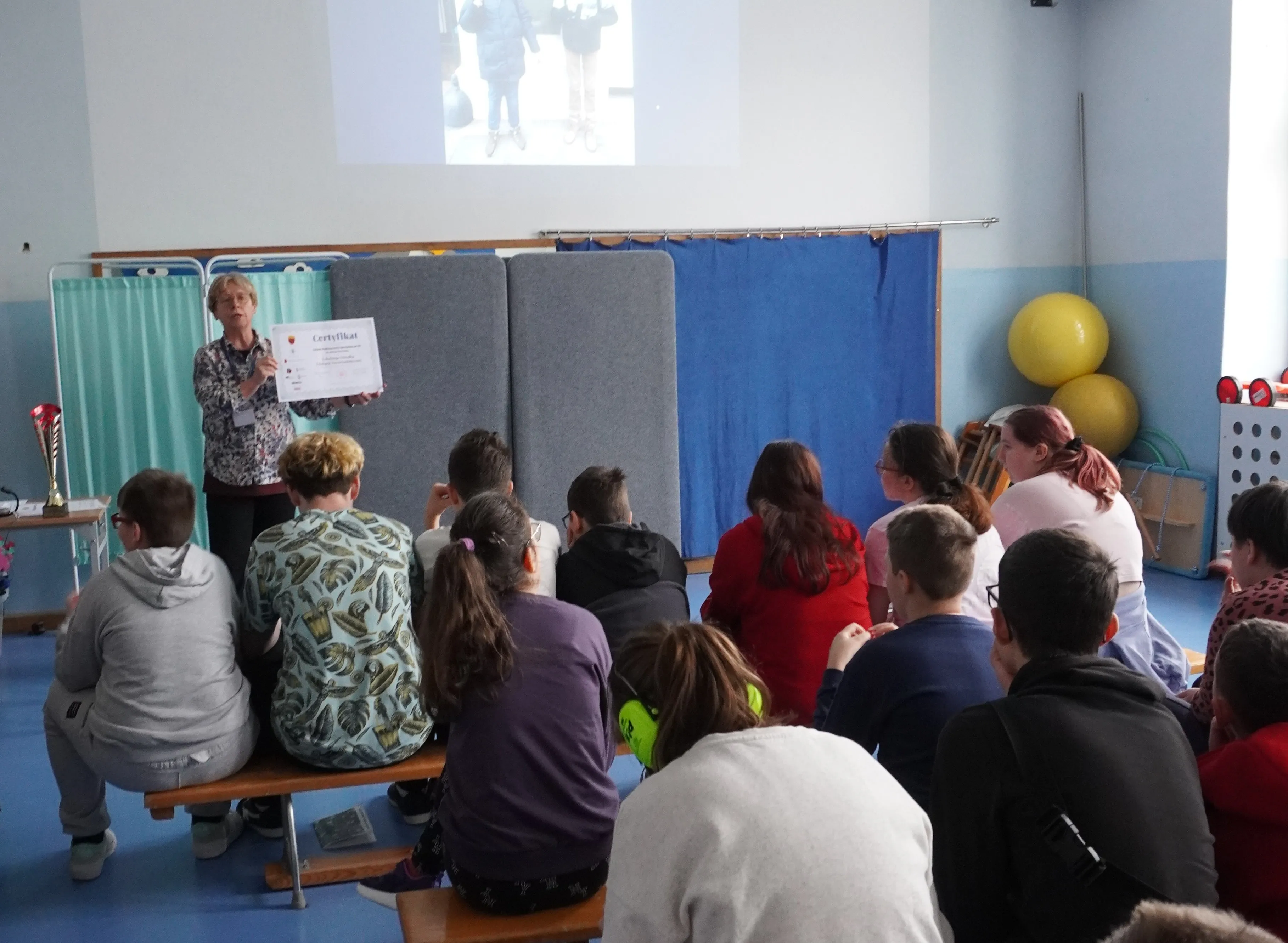 Rozdanie odznak PTTK