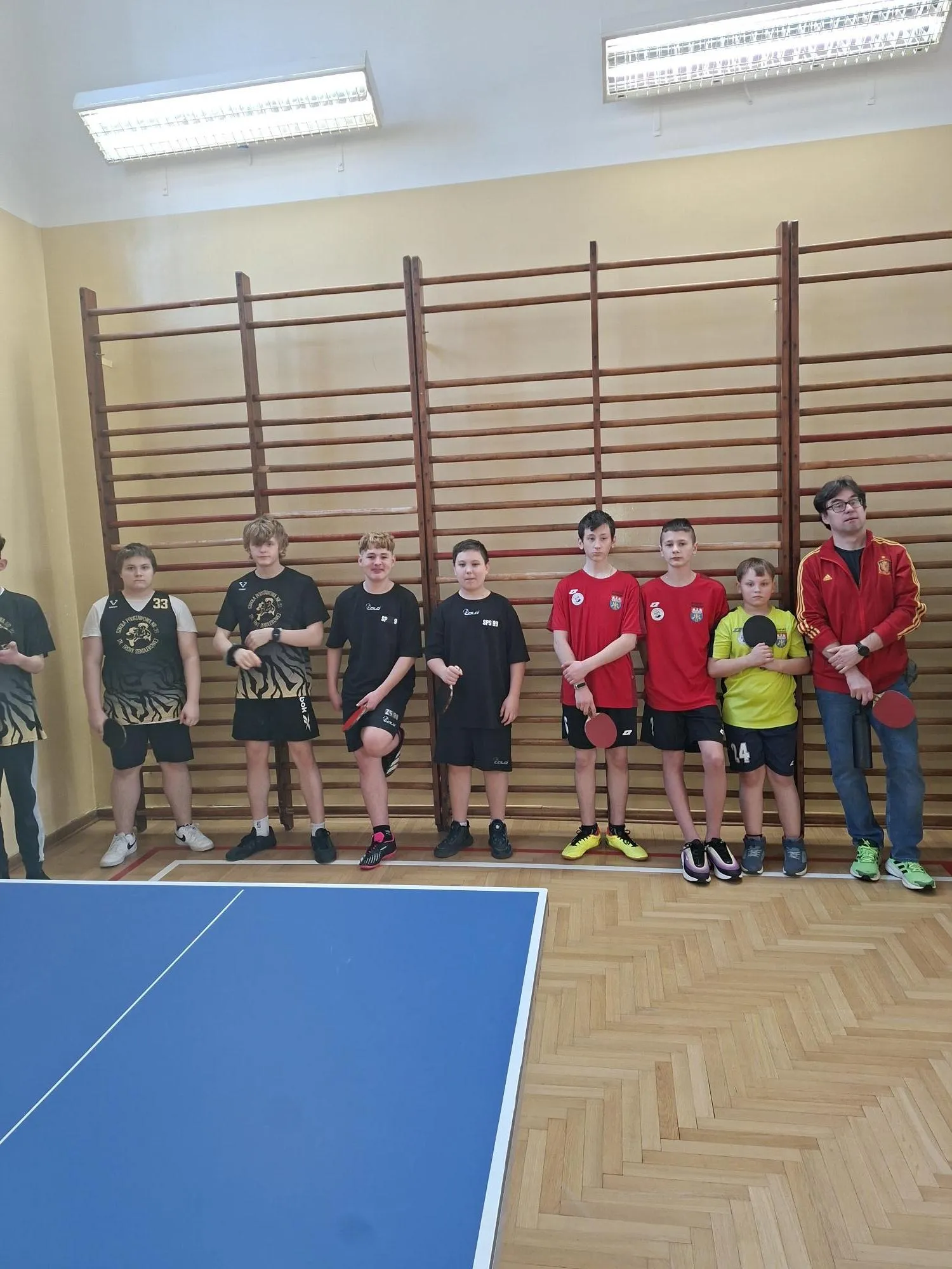 zawody Międzyszkolne w tenisie stołowym. 