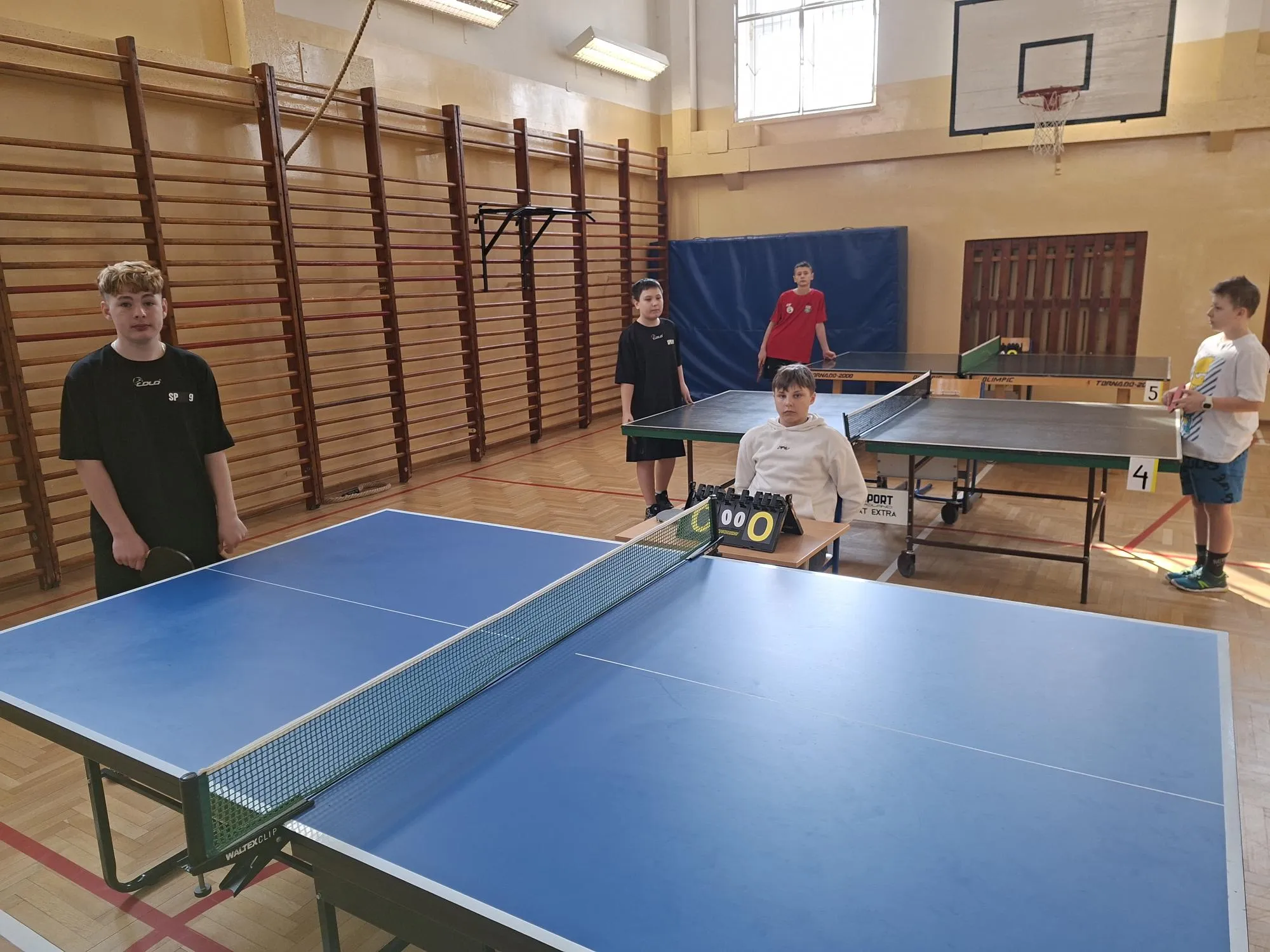 zawody Międzyszkolne w tenisie stołowym. 