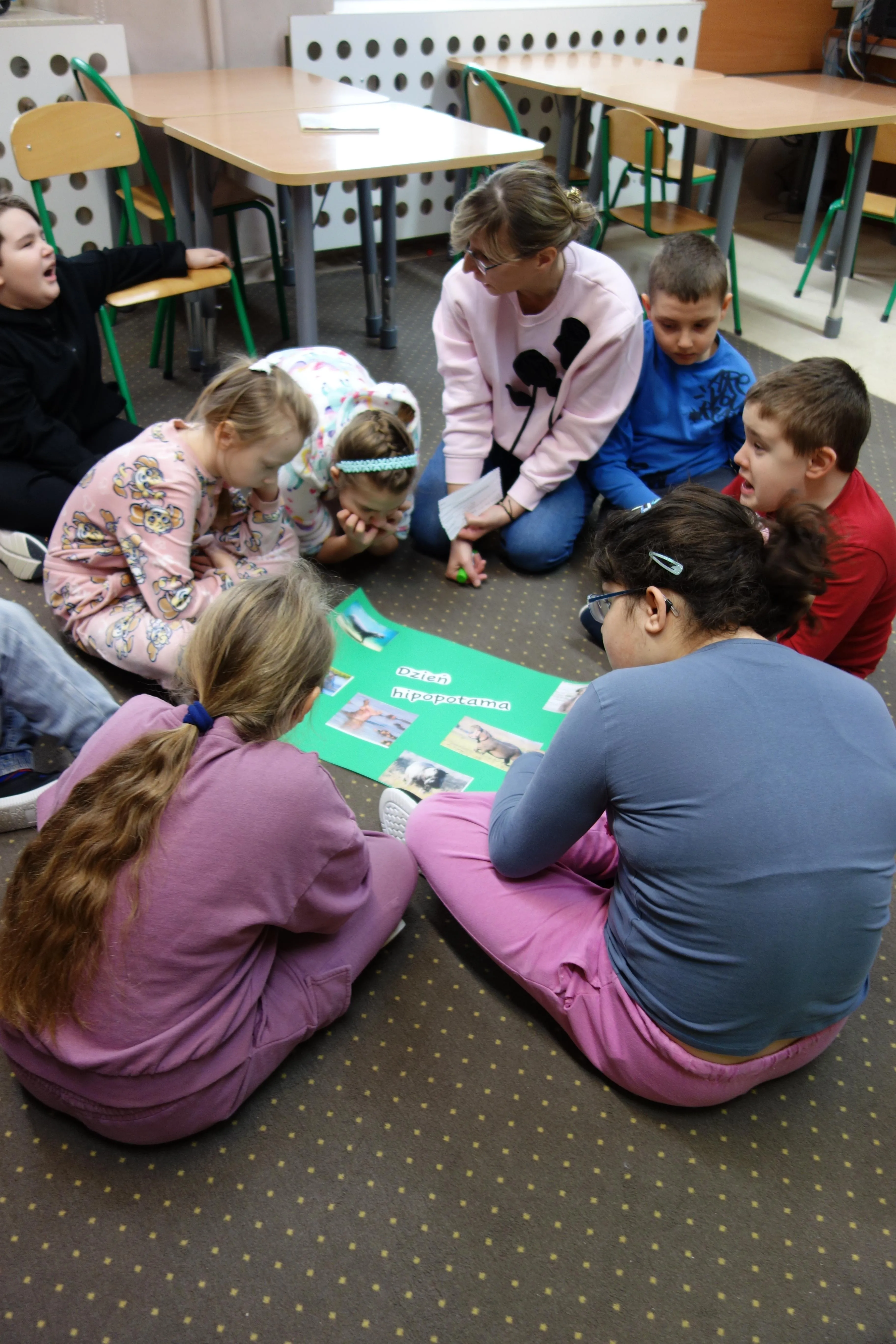 Zajęcia biblioteczne - 18.02.2026 r. "Dzień Hipopotama"