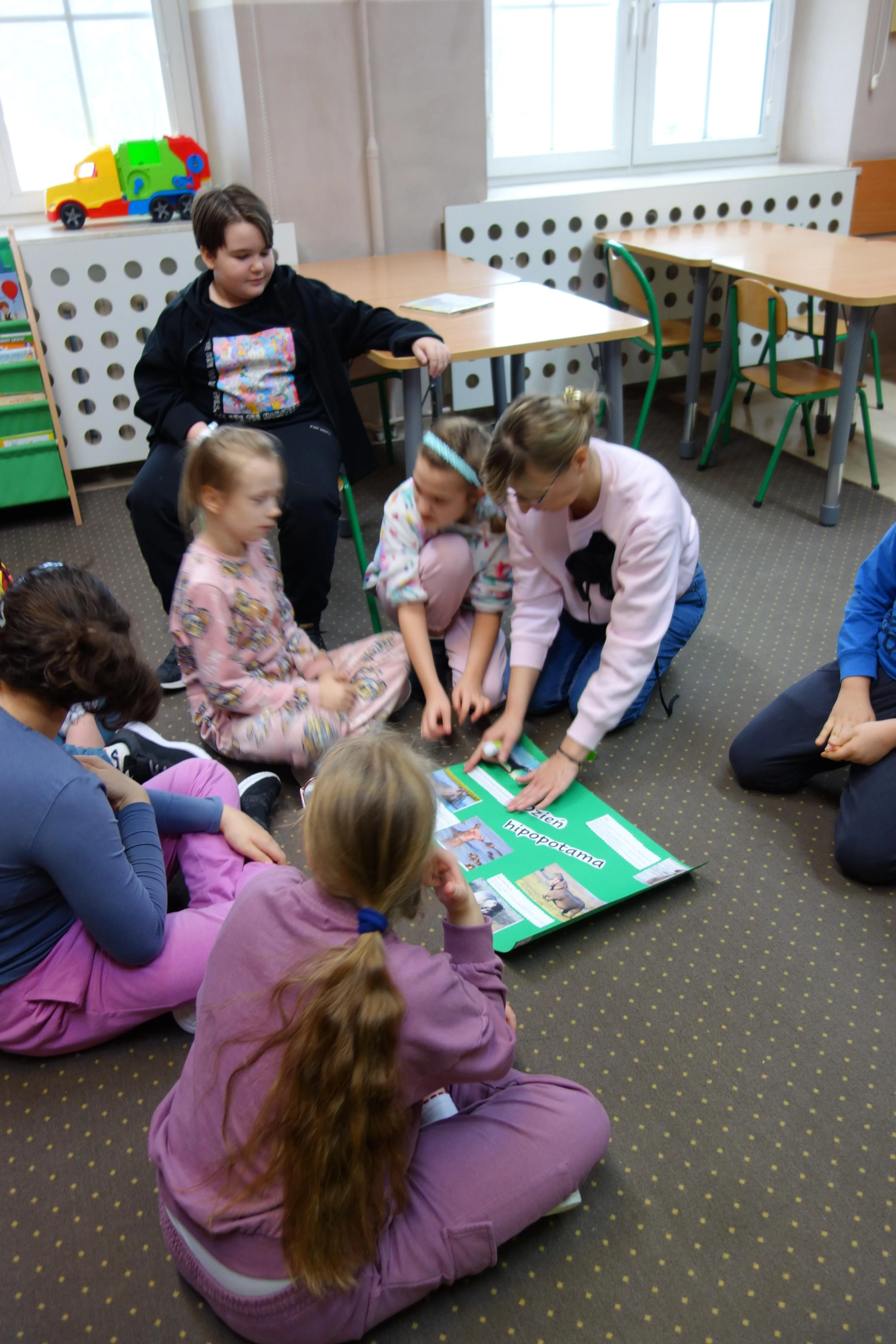 Zajęcia biblioteczne - 18.02.2026 r. "Dzień Hipopotama"