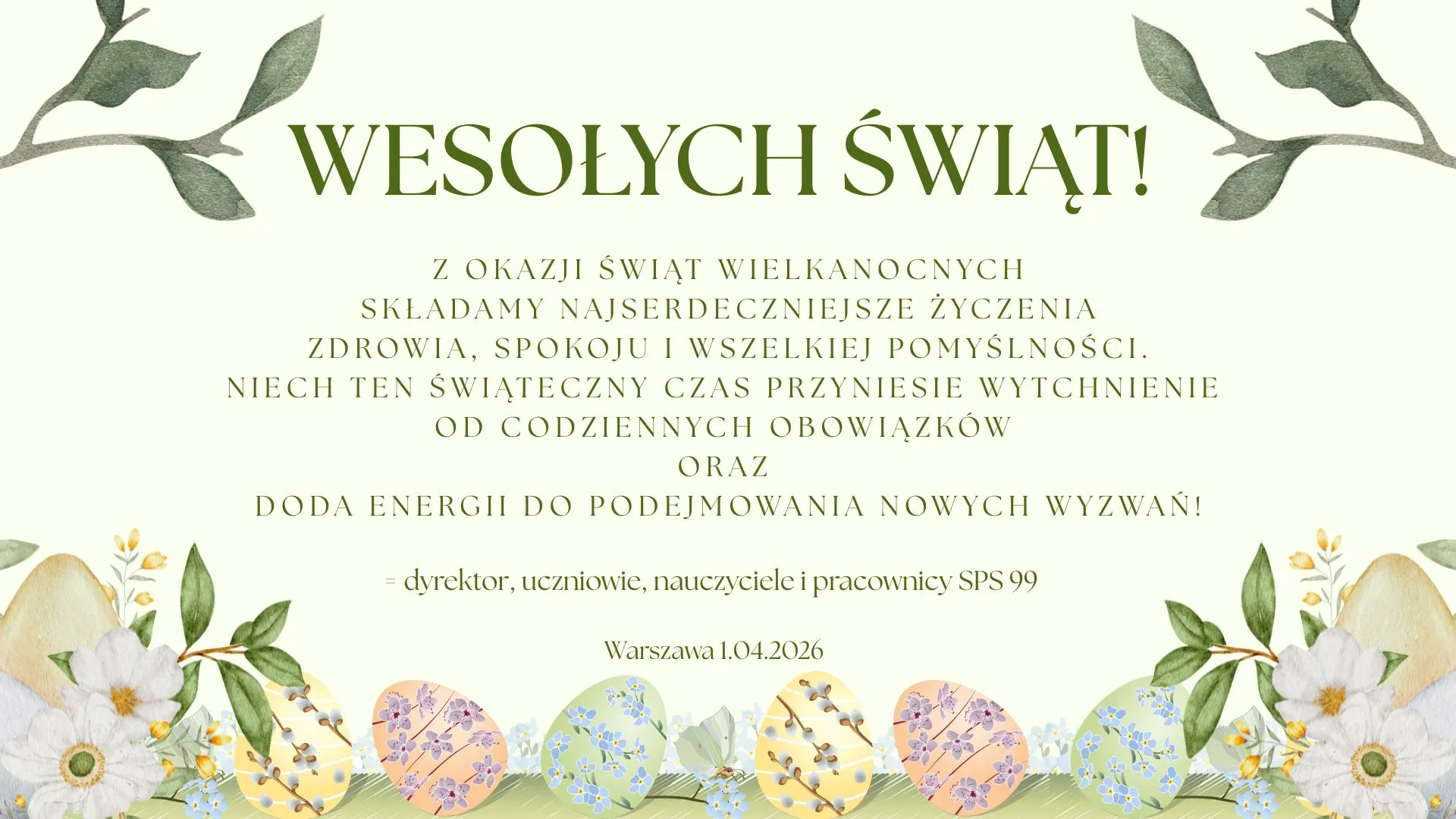 życzenie wielkanocne