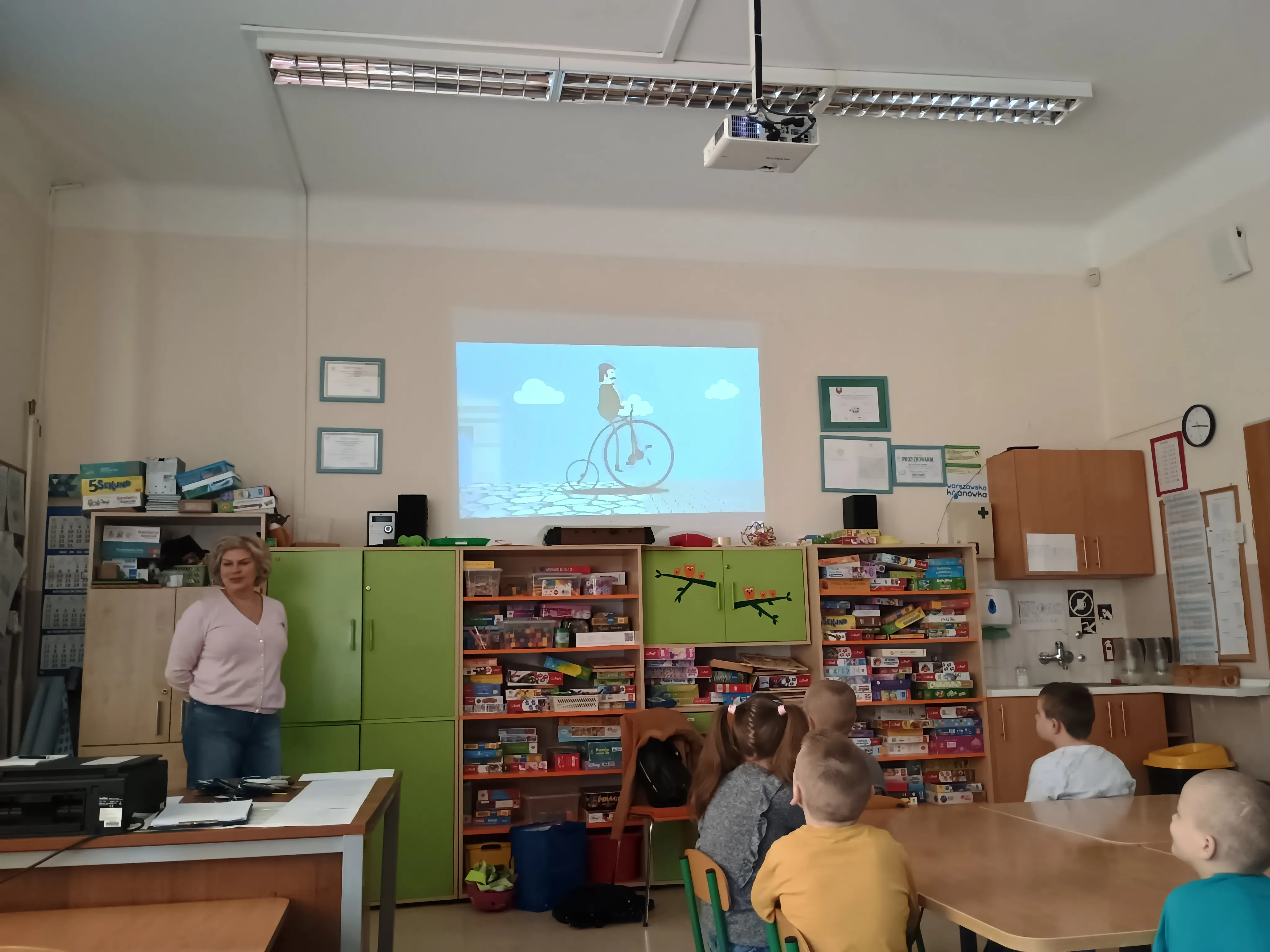 Zajęcia biblioteczne -  "Rowerowy Maj"