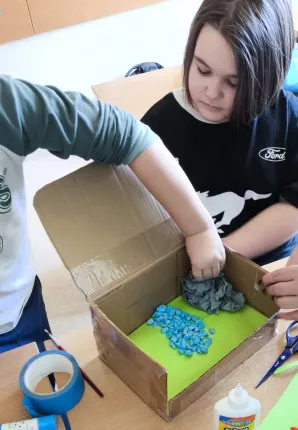 Model 3D- Obieg wody w przyrodzie.