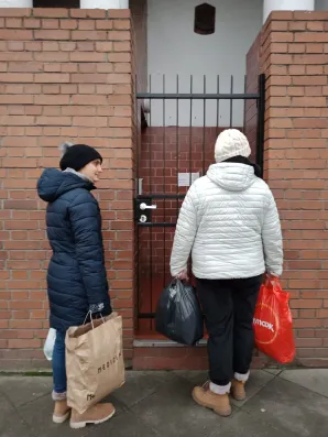 Zbiórka ciepłych rzeczy.