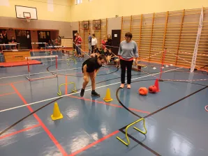 Zawody dla klas 1-3 "W zdrowym ciele zdrowy duch"