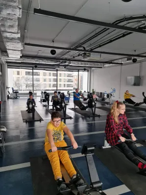 Warsztaty w Warszawskim Towarzystwie Wioślarskim.