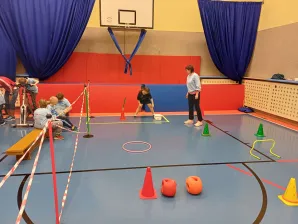 Zawody dla klas 1-3 "W zdrowym ciele zdrowy duch"