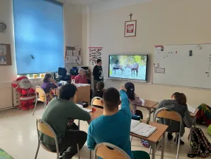 Lekcja o reniferach – wykład przygotowany przez Alana z klasy 6