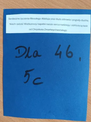 Wspólne życzenia dla klas.